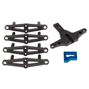 TEAM ASSOCIATED RC28F UPPER AND LOWER FRONT ARM SET