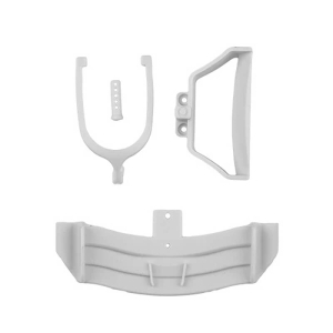 TEAM ASSOCIATED RC28F FRONT AND REAR WING SET, WHITE