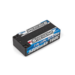 REEDY STOCKSTAR 5800MAH 7.4V 160C SHORTY LIPO BATTERY