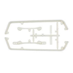 TEAM ASSOCIATED 6x6 SIDE RAILS AND TOWER COVERS, NATURAL