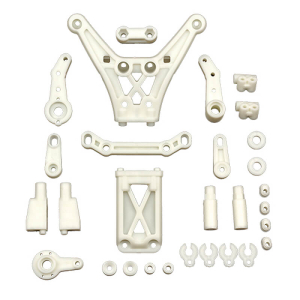 TEAM ASSOCIATED DC10 STEERING BELLCRANK/TOP PLATE, NATURAL