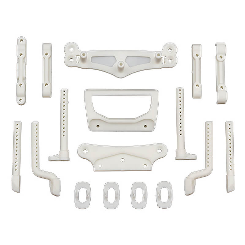 TEAM ASSOCIATED DC10 ARM/BODY/ BUMPER MOUNTS, NATURAL