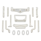 TEAM ASSOCIATED DC10 ARM/BODY/ BUMPER MOUNTS, NATURAL