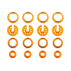 TEAM ASSOCIATED DC10 SHOCK COLLARS/SPRING CUPS ETC. GOLD