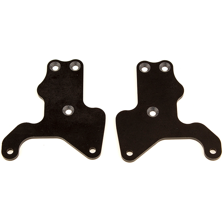 ASSOCIATED RC8B3.2 FT FRONT LOWER SUSP ARM INSERTS G10 2.0