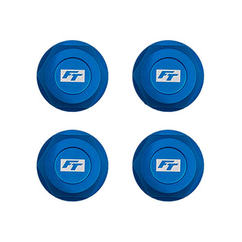 ASSOCIATED RC8 FT ALUMINIUM CAPPED WHEEL NUTS 17MM (4)