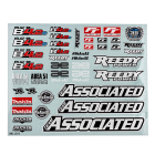 TEAM ASSOCIATED RC8B4.2 DECAL SHEET