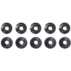 TEAM ASSOCIATED M4 LOW PROFILE SERRATED STEEL WHEEL NUTS (10pcs)