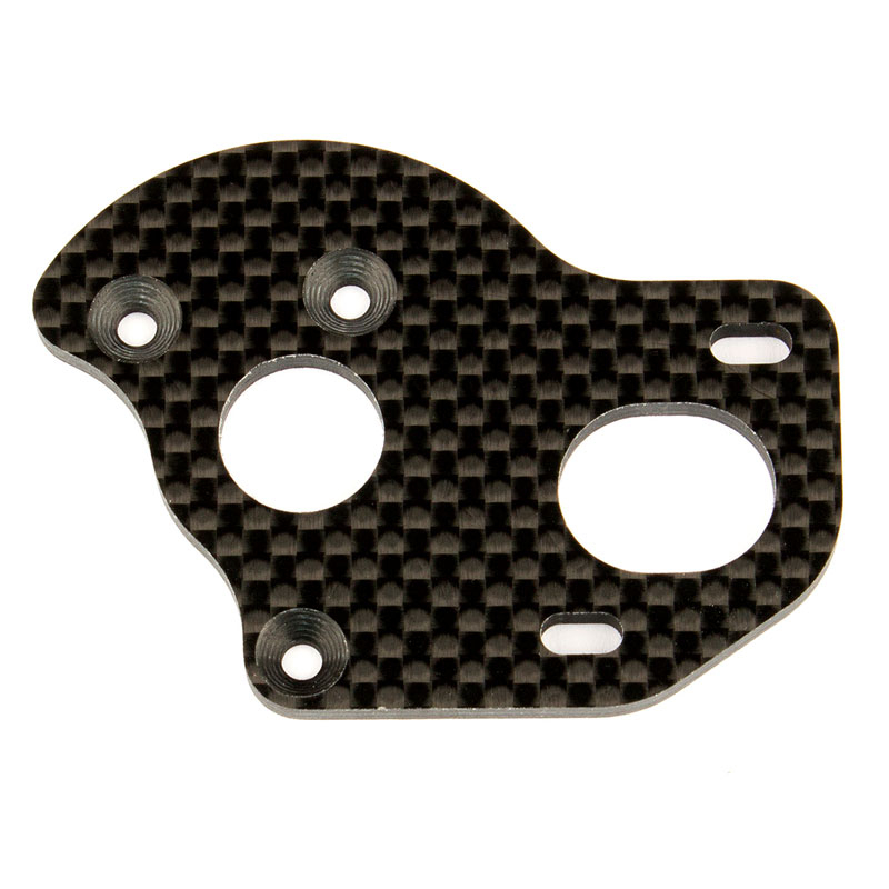 TEAM ASSOCIATED FT LAYDOWN/ LAYBACK MOTOR PLATE GRAPHITE