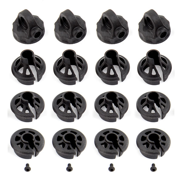 TEAM ASSOCIATED B6.1/B74 SHOCK CAPS AND SPRING CUPS