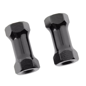 CORALLY CHASSIS POST 12MM ALU ALUMINIUM BLACK 2 PCS