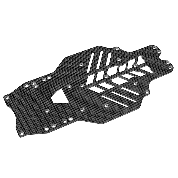 CORALLY CHASSIS SSX10 GRAPHITE 2.5MM 1 PC