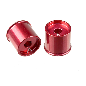 CORALLY ALUM. LOWER ARM CAP SSX10 A 0MM 2 PCS