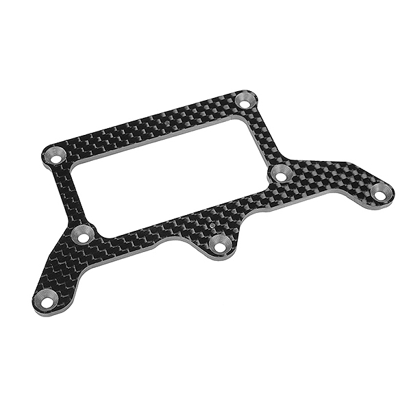 CORALLY REAR POD LOWER PLATE FSX10 GRAPHITE 2.5MM 1 PC