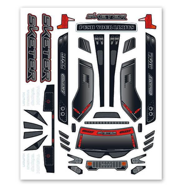 CORALLY MT SKETER DECAL SHEET