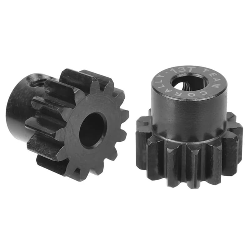 CORALLY M1.0 PINION SHORT HARDENED STEEL 13 TEETH 5MM SHAFT