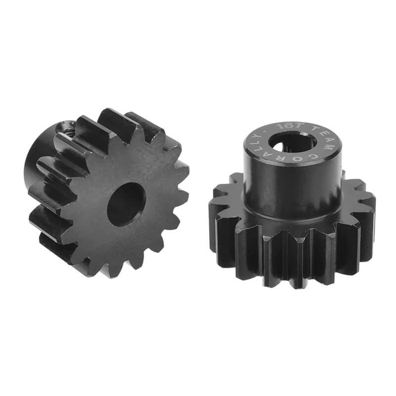 CORALLY M1.0 PINION SHORT HARDENED STEEL 16 TEETH 5MM SHAFT