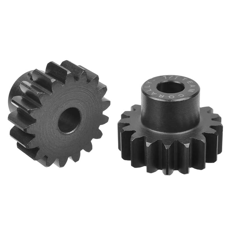 CORALLY M1.0 PINION SHORT HARDENED STEEL 17 TEETH 5MM SHAFT