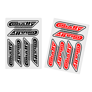 CORALLY SPONSOR STICKER SHEET CORALLY PRECUT 105X75MM 2 PCS