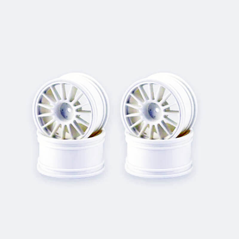 CARISMA M48S MULTI SPOKE WHEELS SET (WHITE)