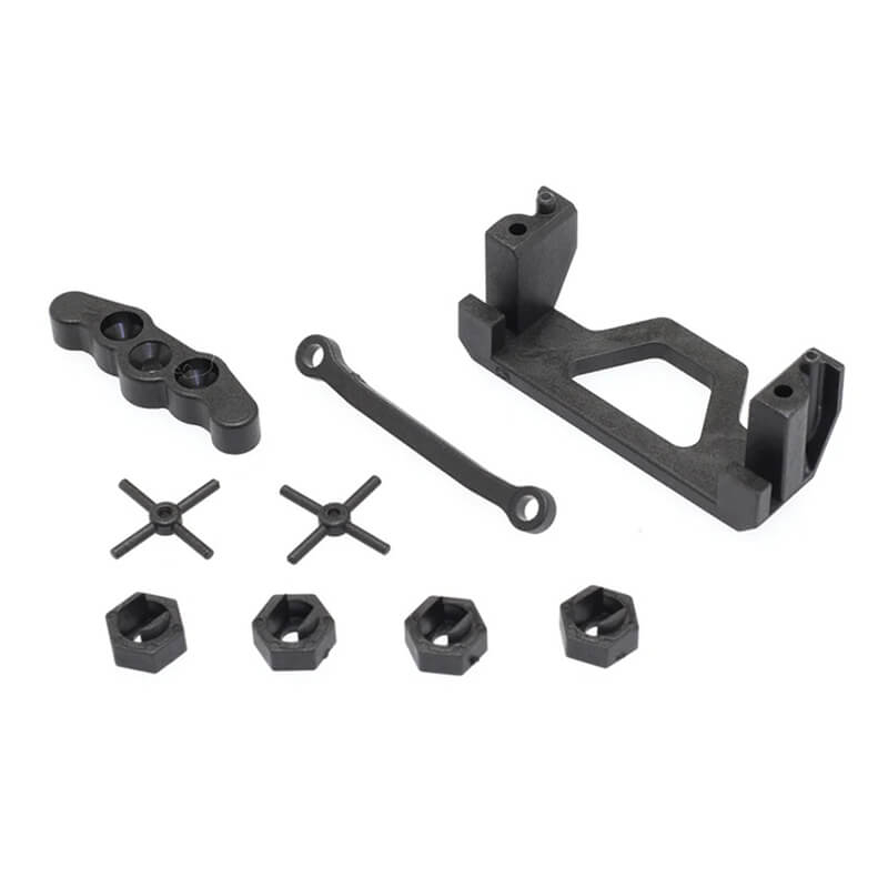 CEN RACING WHEEL HEX & SERVO MOUNT (C ROSS PIN, REAR LOWER MOUNT)
