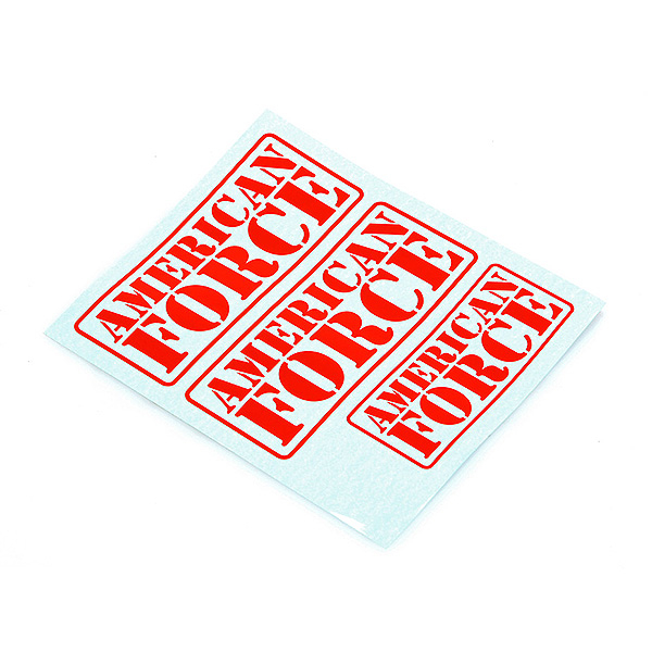 CEN RACING AMERICAN FORCE DECAL (RED)