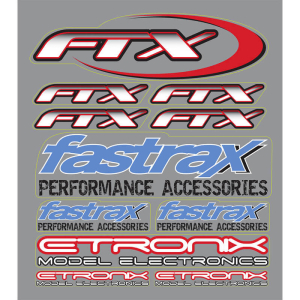 CML FTX/FASTRAX/ETRONIX MINI DECAL SHEET