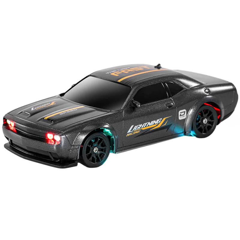 E-ZEE RC 1/43 LIGHTING STINGER 4WD DRIFT CAR w/GYRO - SILVER