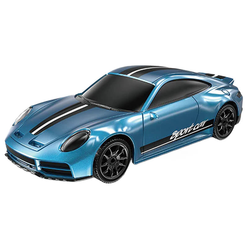 E-ZEE RC 1/43 LIGHTING STRASSE 4WD DRIFT CAR w/GYRO - BLUE