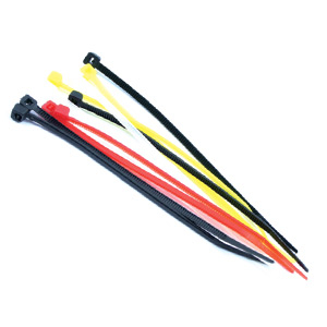 Fastrax Black 100MM X 2.5MM Nylon Cable Ties (10Pcs)