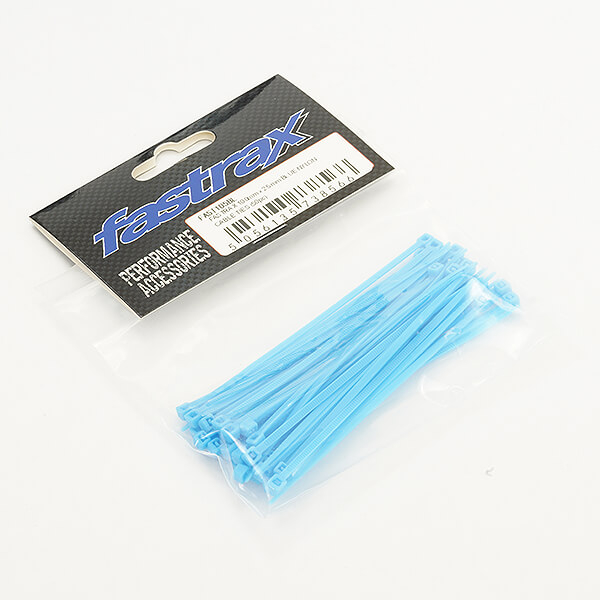 FASTRAX 100mm x 2.5mm BLUE NYLON CABLE TIES (50pcs)
