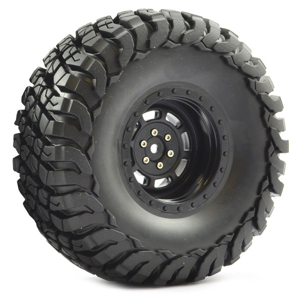 FASTRAX 1:10 CRAWLER GRANITE 2.2 SCALE WHEEL ø140MM TYRE (BLACK)