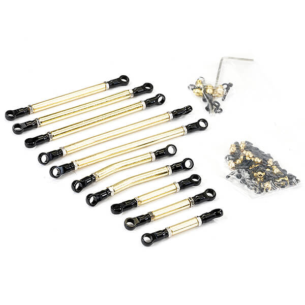 FASTRAX AXIAL SCX24 STEEL SUSPENSION & STEERING RODS SET FOR