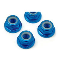 Fastrax M5 Blue Flanged Locknuts (4)