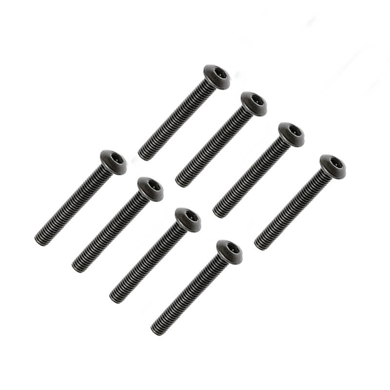 FTX BUTTON HEAD HEX SCREW M3 X 30MM (8PC)