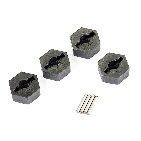 FTX OUTBACK 3 WHEEL HEX W/PIN (4PC)