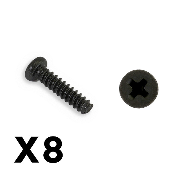 FTX OUTBACK MINI 3.0 ROUND HEA D SELF TAPPING SCREW 2X8 (8PC)