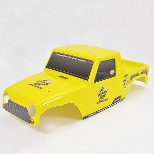 FTX FURY X PRINTED DROPCAB BODY - YELLOW