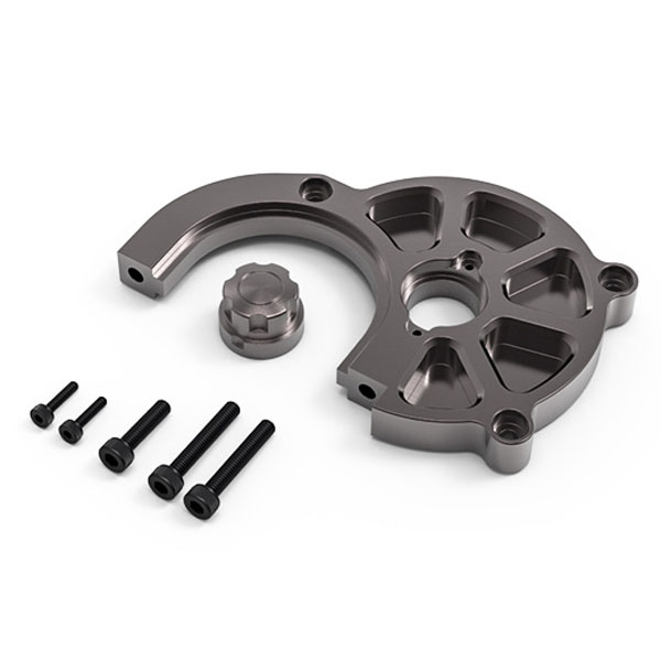 GMADE GR01 ALUMINUM MOTOR MOUNT SET (TITANIUM GRAY)