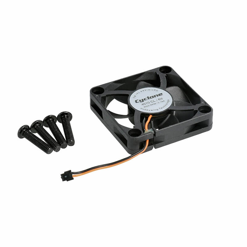 HOBBYWING FAN P4510 ZH2Y 45X45 6V 8,000RPM BLACK C MAX5 HV G2