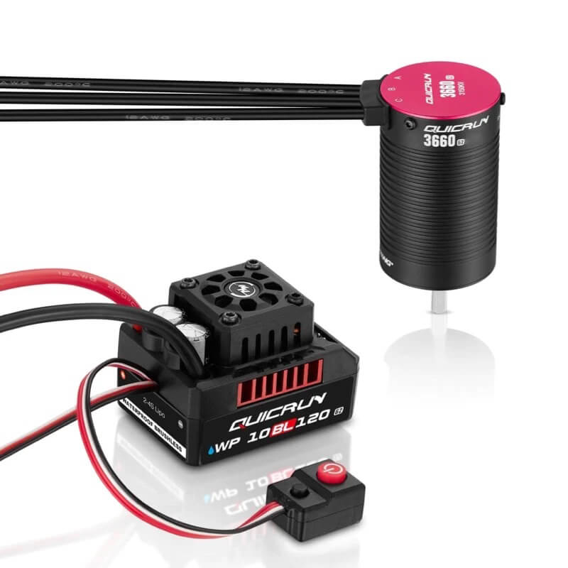 HOBBYWING QUICRUN COMBO ESC G2 WP-10BL120/3660SL 3150KV G2 MOTOR