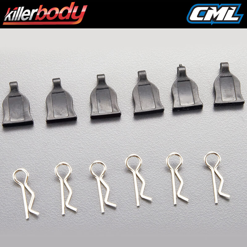 KILLERBODY BODY CLIPS w/RUBBER PULLS (6)