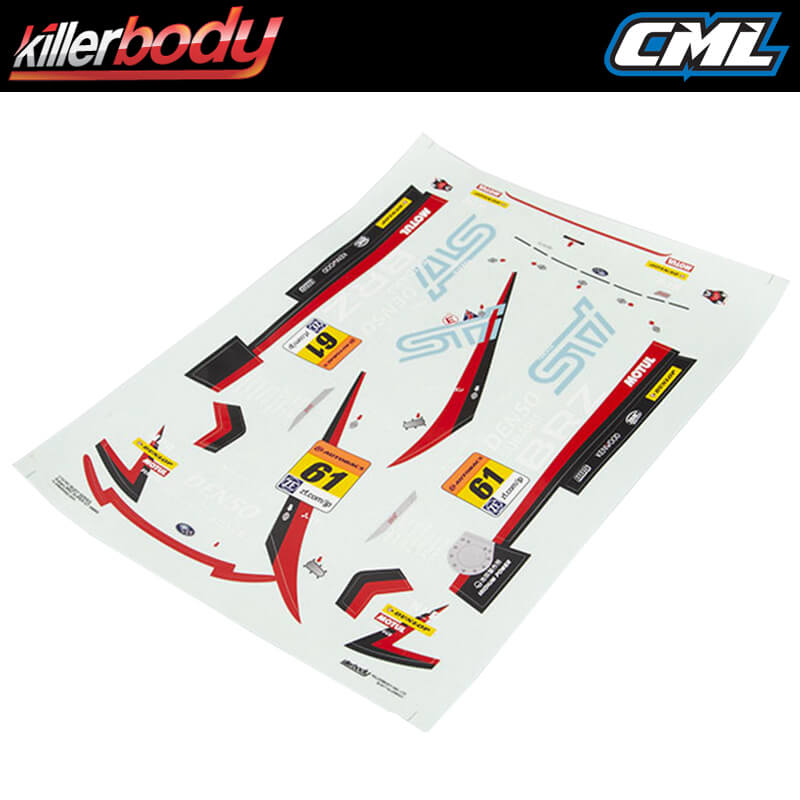 KILLERBODY SUBARU BRZ R&D SPORT DECAL SHEET