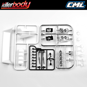 KILLERBODY LANCIA 037 190MM BODY MOULDED ACCESSORIES