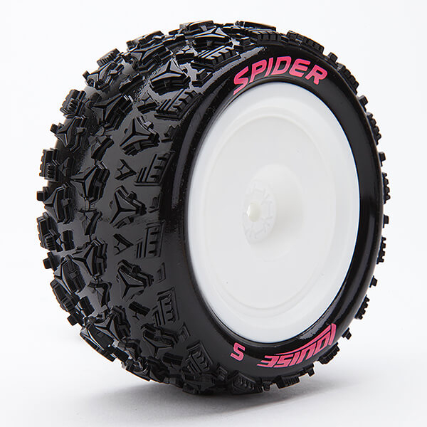 LOUISE RC E-SPIDER 1/10 4WD/RR SOFT KYOSHO HEX 12MM WHITE