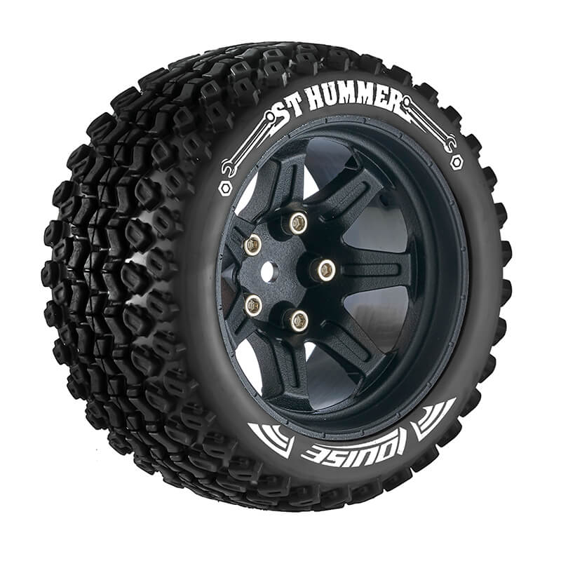 LOUISE RC ST-HUMMER 1/10 SOFT HEX 14MM BLACK ARRMA GRANITE