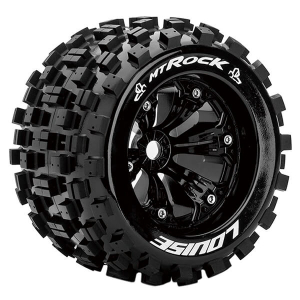 LOUISE RC MT-ROCK 1/8 SPORT 1 /2 OFFSET BLACK EP E-REVO FR &