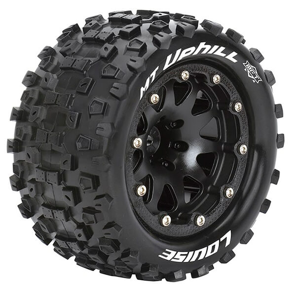LOUISE RC MT-UPHILL 1/10 SOFT BEAD-LOCK/0 OFFSET HEX 12MM BLACK