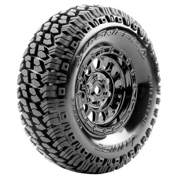 LOUISE RC CR-GRIFFIN 1/10 1.9 SUPER SOFT BLACK CHROME HEX 12MM