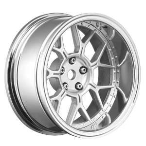 LOUISE RC 1/10 DRIFT 2,4,6,8MM OFFSET 14-SPOKE WHEELS MATTE SILVER